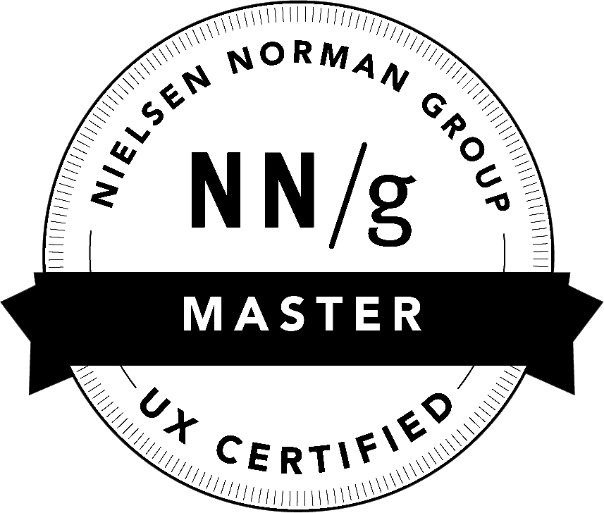 NN/g Master UX Certification, 2021 Certificate #1028650